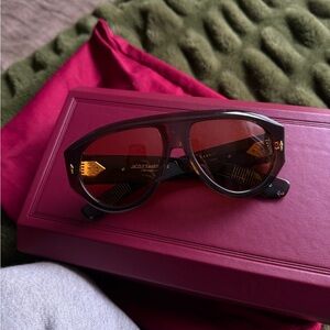 Jacques Marie Mage Brown Sunglasses